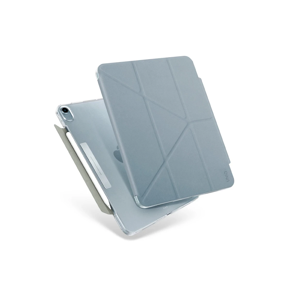 Uniq Apple iPad Air 4 10.9 Camden Katlanabilir Tablet Kapak - Açık Mavi